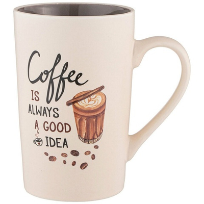 Кружка 385мл Coffee is always a good idea
