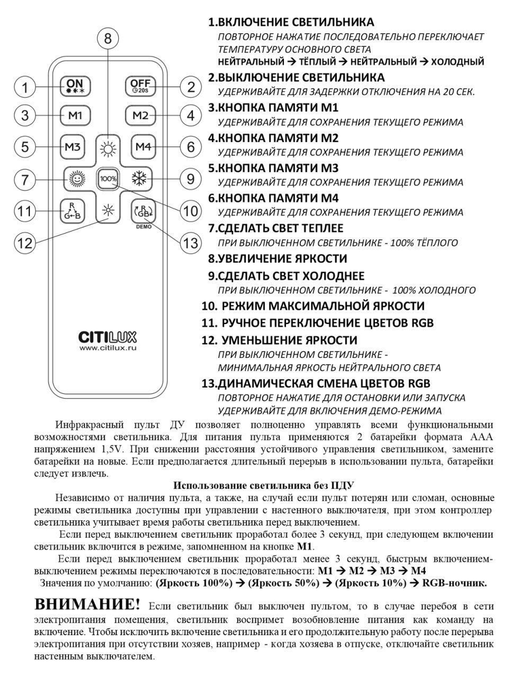 Потолочный светодиодный светильник Citilux Симпла CL714680G