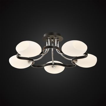 Люстра потолочная 5*Е14 CL131152 черный/хром Октава Citilux