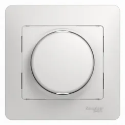 Светорегулятор поворотно-нажимной, 630 Вт Systeme Electric Glossa Белый GSL000137
