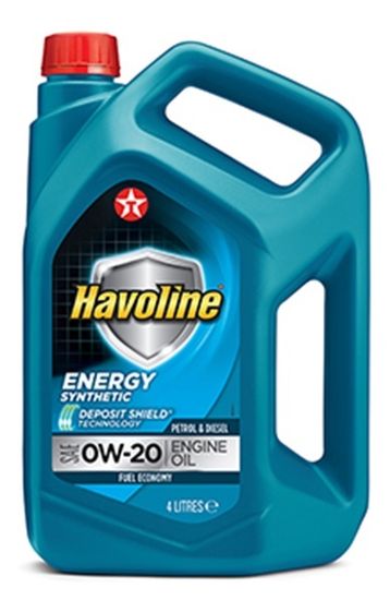 HAVOLINE ENERGY 0W-20 моторное масло TEXACO 4 литра