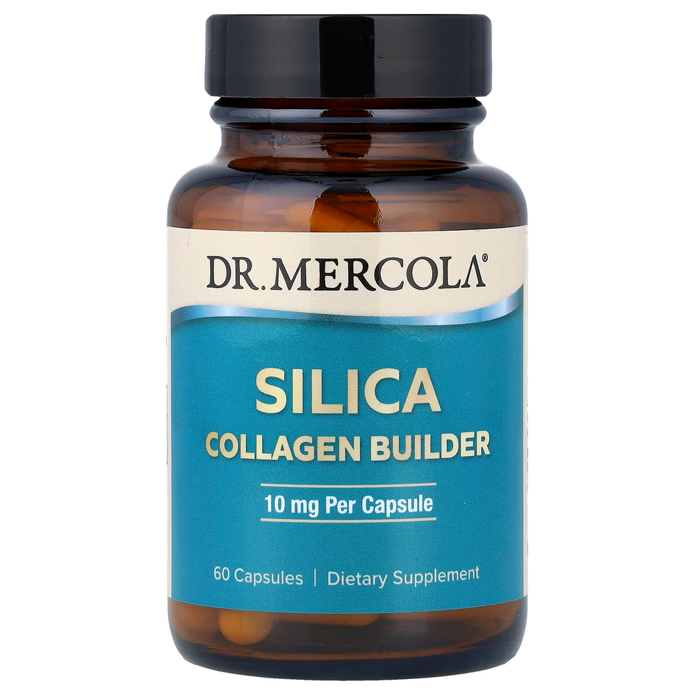 Dr. Mercola, диоксид кремния, коллагеновый стимулятор, 60 капсул (10 мг в 1 капсуле)