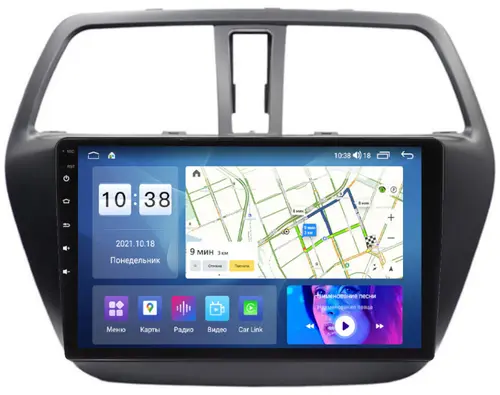 Магнитола для Suzuki SX4 2 2013-2021 - Parafar PF125UHD на Android 13, Быстрая, QLED, CarPlay, 4G SIM-слот