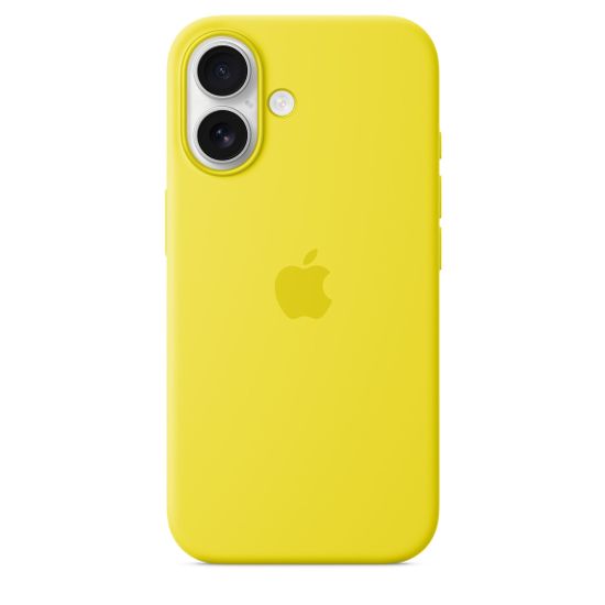 Чехол Silicone Case MagSafe для iPhone 16 Желтый