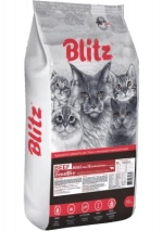 Сухой корм для кошек Blitz Sensitive Beef Adult Cats All Breeds с говядиной 10кг