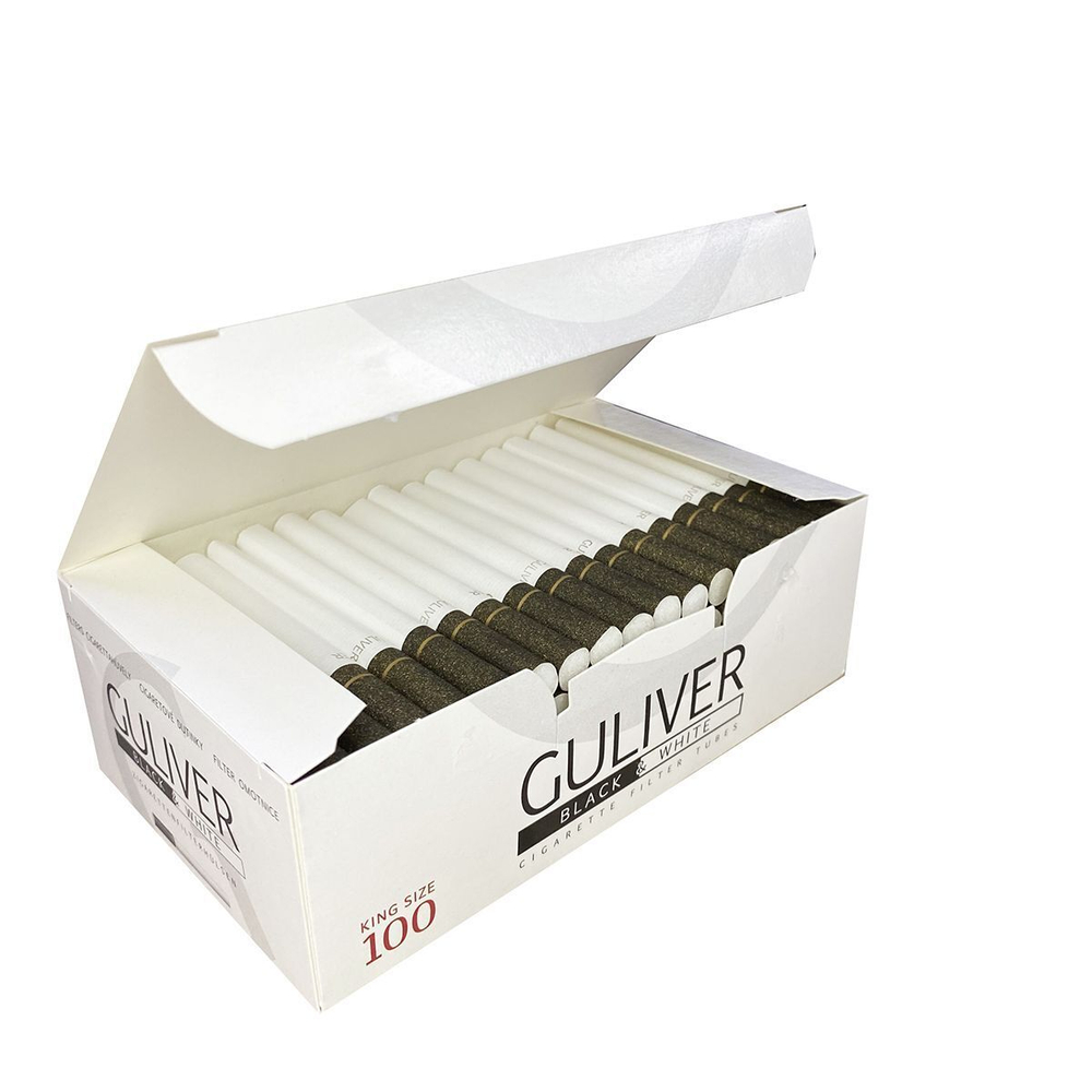 Гильзы для сигарет "Guliwer" Black and white 100шт
