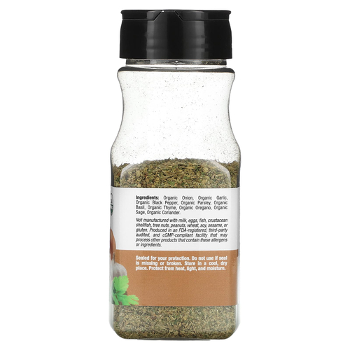 California Gold Nutrition, Foods, органическая универсальная приправа, 85 г (3 унции)