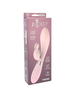 Indeep PRO Theona - Вибратор-кролик, розовый