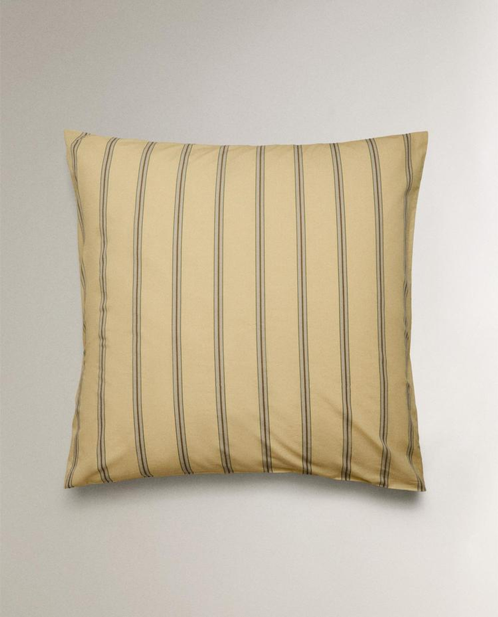 ZARA HOME (300 НИТЕЙ) НАВОЛОЧКА В ПОЛОСКУ, ЖЕЛТЫЙ