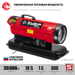 Пушка дизельная прямой нагрев 20 кВт ЗУБР ДП-К8-20