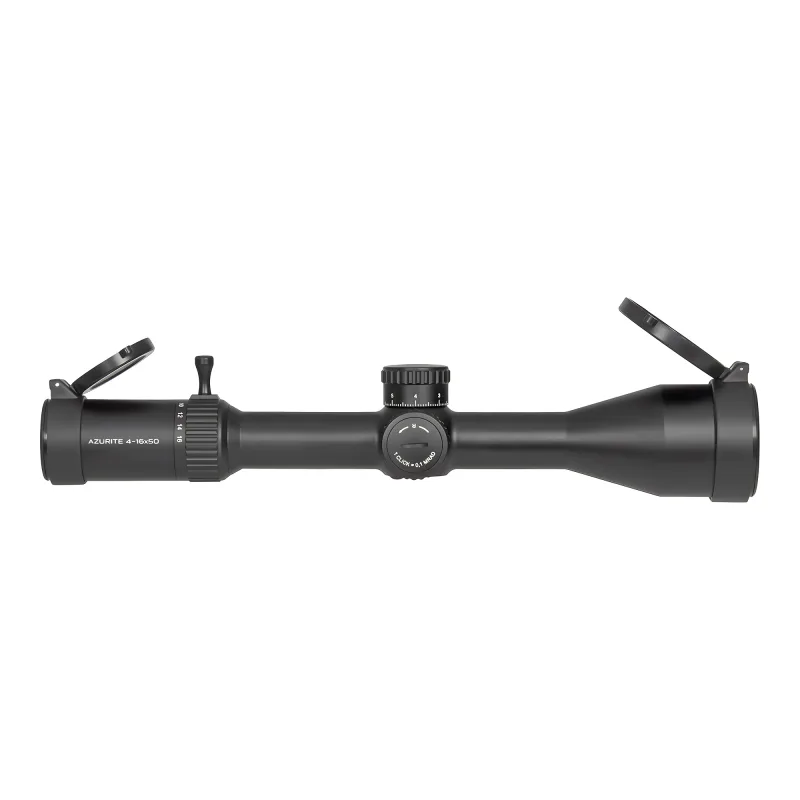 Прицел Gaut Azurite 4-16x50, сетка 35, FFP, 0.1 МIL - вид сбоку, объектив справа