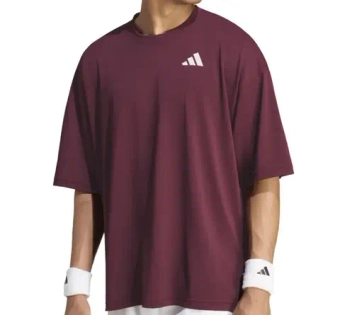Мужская теннисная футболка Adidas Oversized - maroon