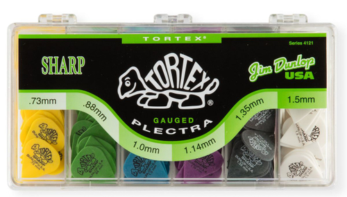 Dunlop 4121 Tortex Sharp Display коробка с медиаторами, 073,088,100,114,135,150 - 36шт, 216 шт