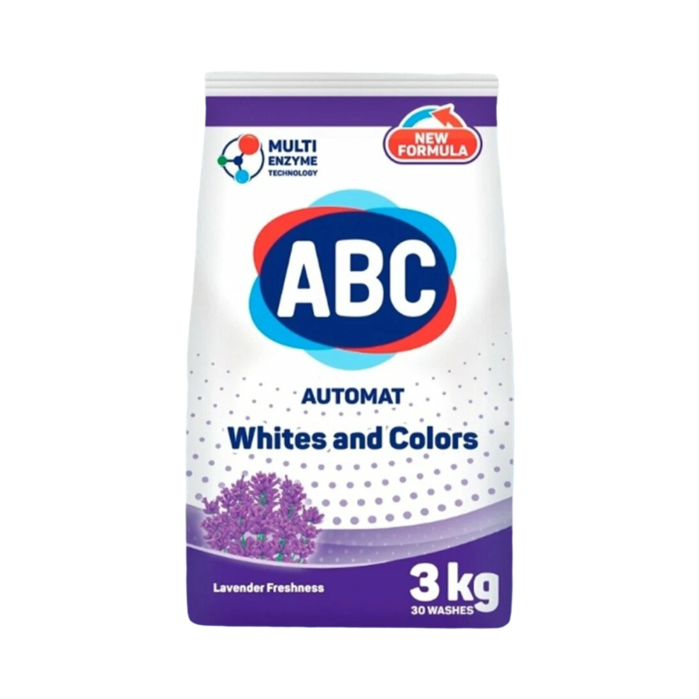 Стиральный порошок ABC Automat Whites and Colors Лаванда 3кг