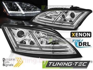 Фары передние CHROME LED SEQ HID DRL для Audi TT 8J