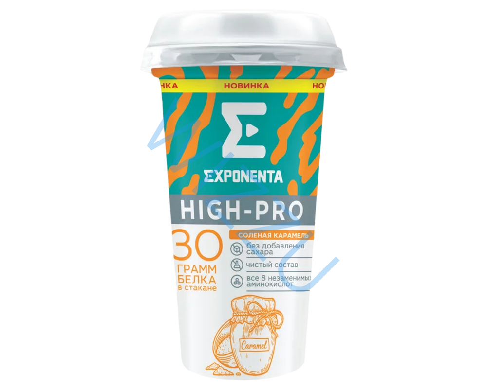 Напиток Exponenta High-pro обезжиренный 250г Соленая карамель