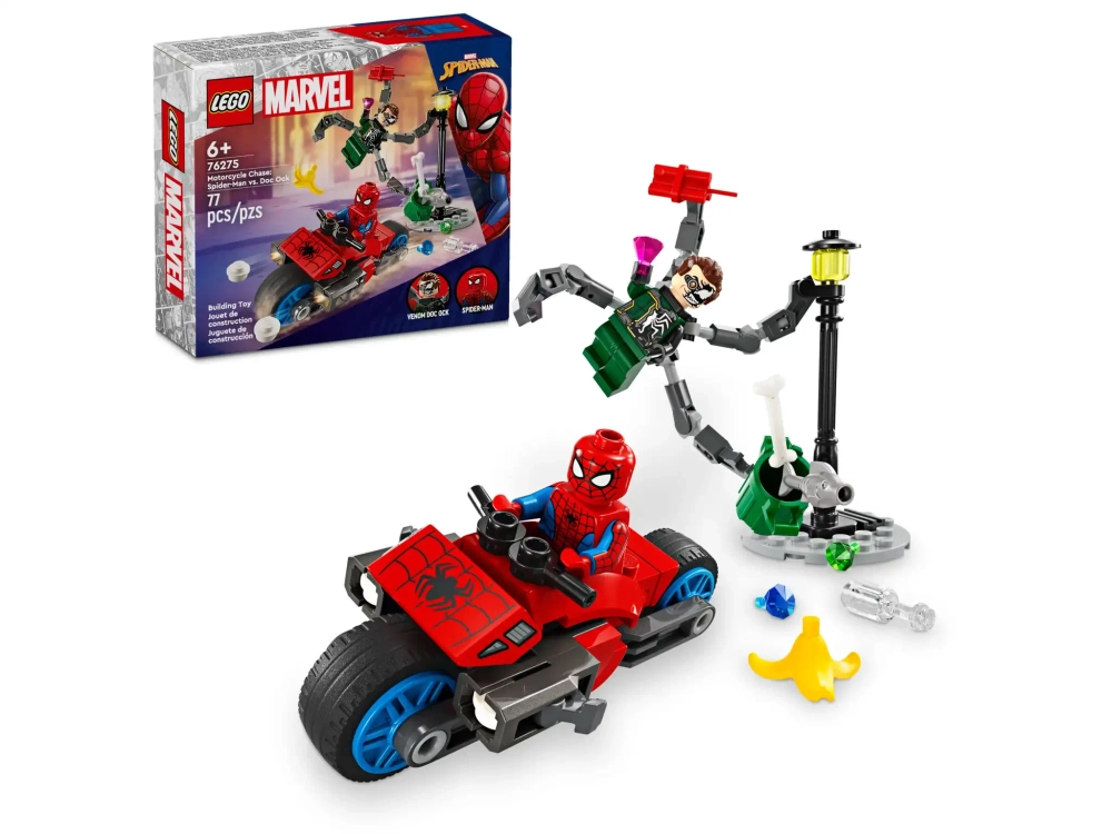 Конструктор LEGO Marvel 76275 Человек-паук против Доктора Ока