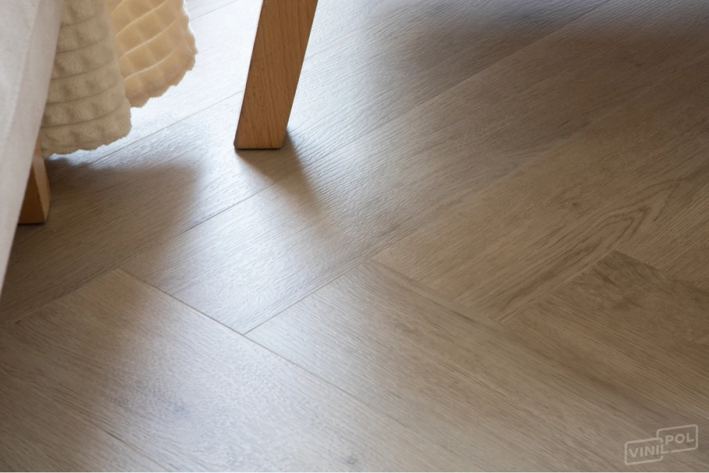 Кварц-винил SPC Vinilam VinilPol Herringbone 7 мм Паркет Палладио 1.355 м2