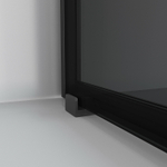 Душевой уголок Niagara Nova 100х100 NG-2824-34BLACK профиль Черный матовый стекло тонированное