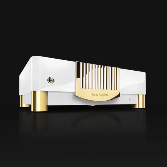 MBL N21 Stereo Power Amplifier Piano White Gold