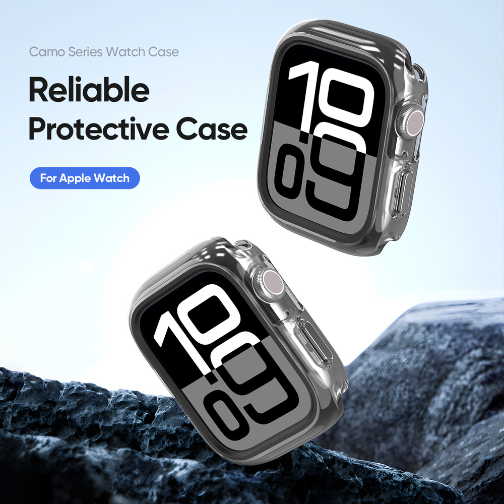 Чехол-бампер прозрачный тонированный из Soft силикона от Dux Ducis для часов Apple Watch 42 мм, серия Camo Series Case
