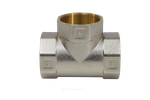Тройник латунь никель Ду 40 (1 1/2") ВР/ВР 9007 ГОСТ 32585-2013 Aquasfera 9007-05