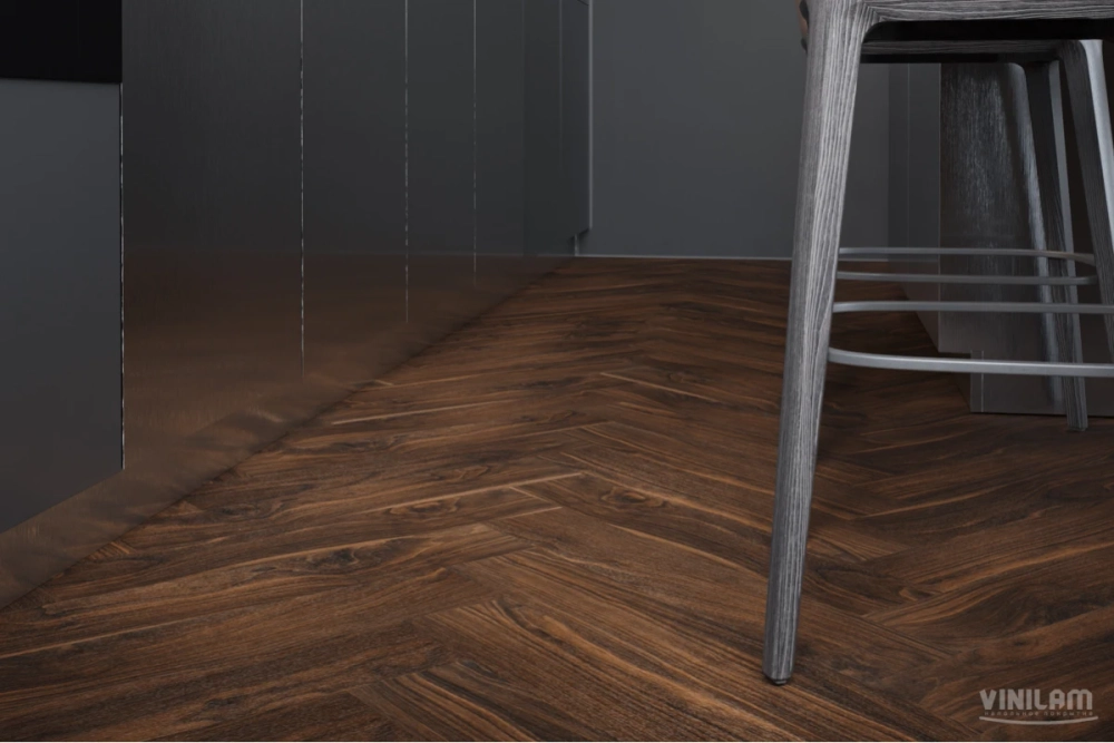Кварц-винил SPC Vinilam VinilPol Herringbone 7 мм Паркет Да Винчи 1.355 м2