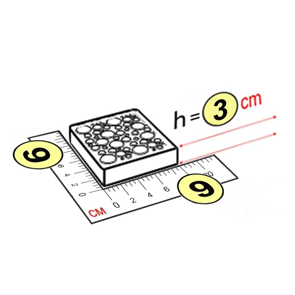 Крышка 9x9x3 см для конструктора 7,5"