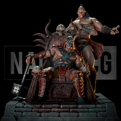 Shao and Goro - Mortal Kombat