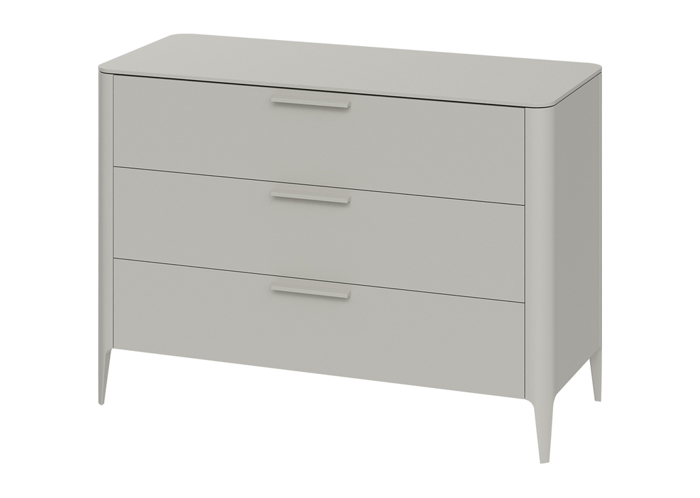 Комод Type 3 ящика ширина 120 см (серо-бежевый)