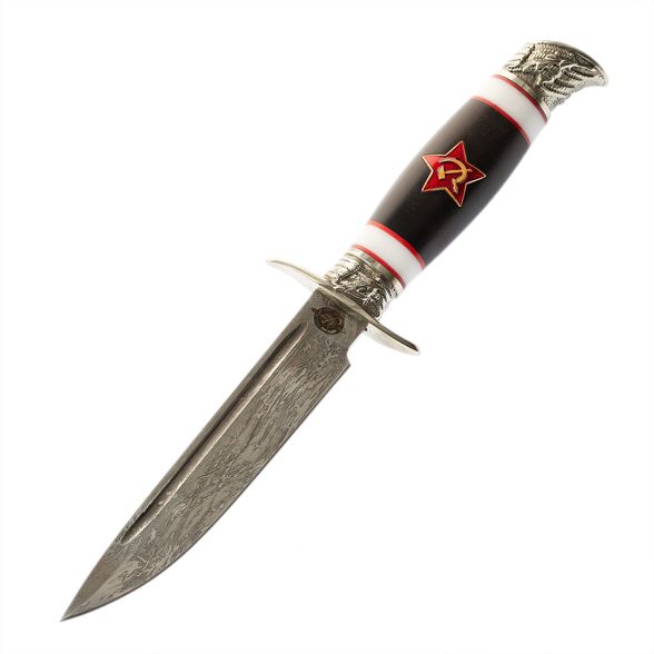 Цена наНож Финка НКВД со звездой, сталь K340, граб