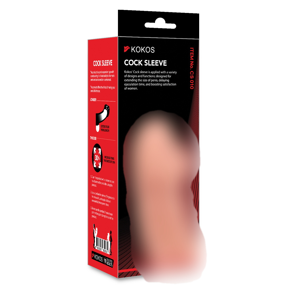 Насадка Cock Sleeve Large телесная TPE KOKOS CS-010-L
