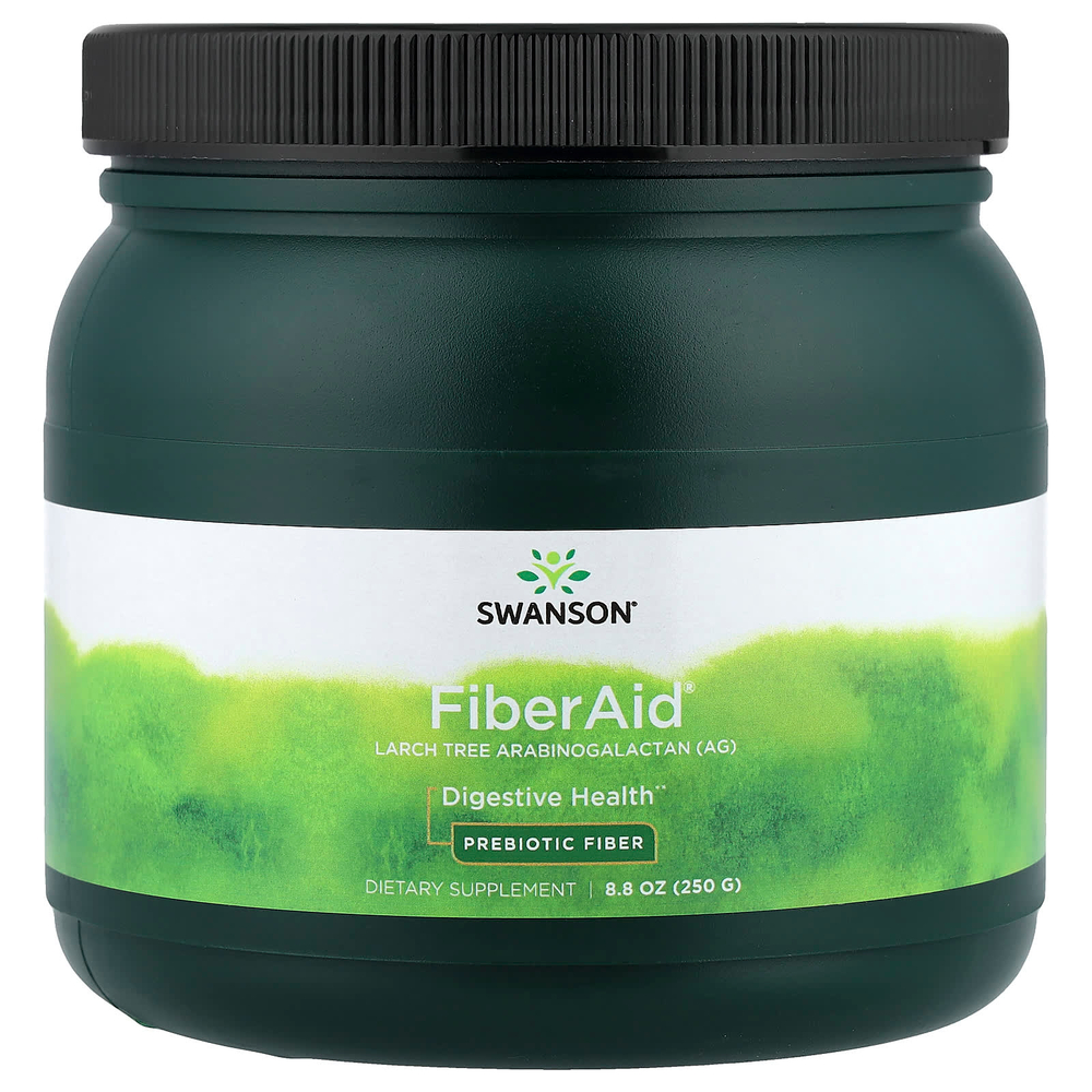 Swanson Vitamins, FiberAid®, арабиногалактан из лиственницы (AG), 250 г (8,8 унции)