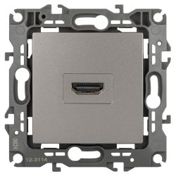 Розетка ЭРА Серия 12 12-3114-16 HDMI титан | Эра 12