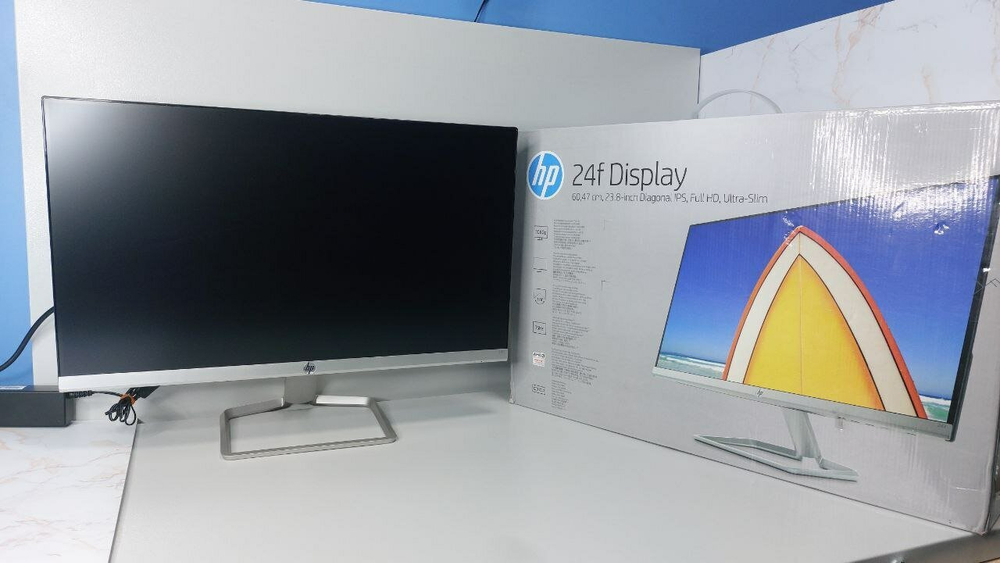 Монитор HP 23.8" 24f [75 Hz, IPS, ZFСлим, FreeSync, 1000:1, 5 ms, 300 cd/m², D-Sub, HDMI]