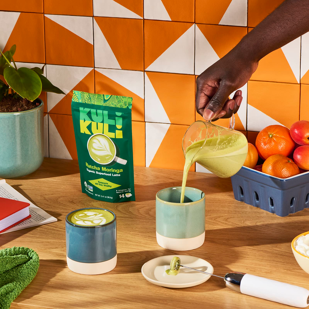 Kuli Kuli, Organic Superfood Latte, матча с морингой, 96,6 г (3,41 унции)