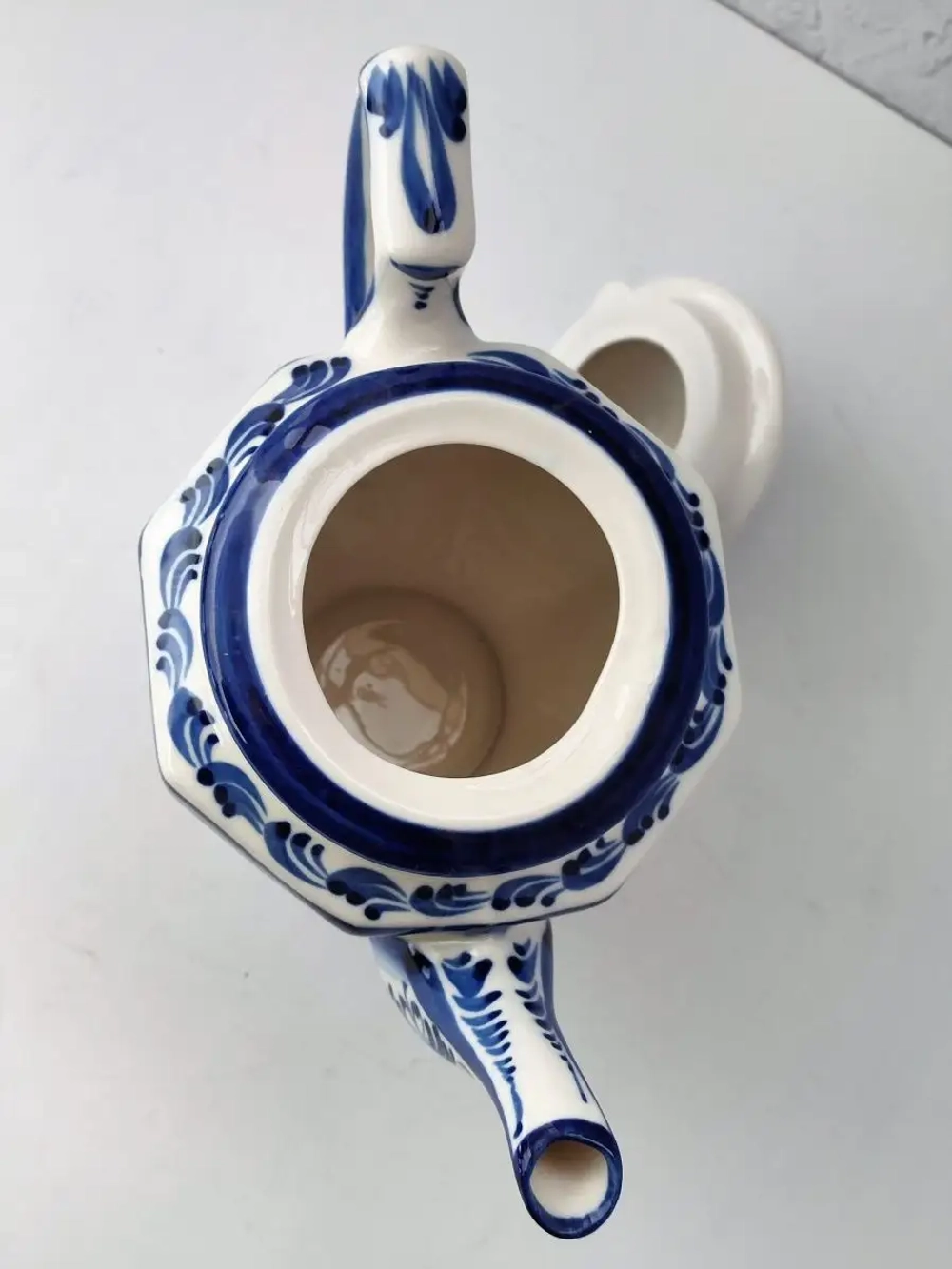 Чайник заварочный для чая и трав фарфор Гжель