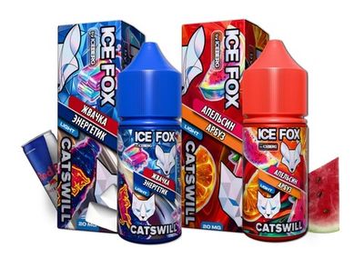 Жидкость ICE FOX & CATSWILL Salt 2% STRONG 30 ml