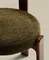Стул Granite на 4 ножках из зеленого шенилла и массива ясеня в отделке орех