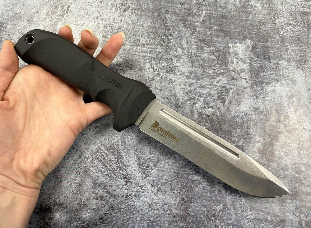 Туристический  нож Dominus AUS-8 Stonewash, Kizlyar Supreme, 4650065057561