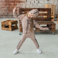 Худи "Bb team" Бежевый меланж