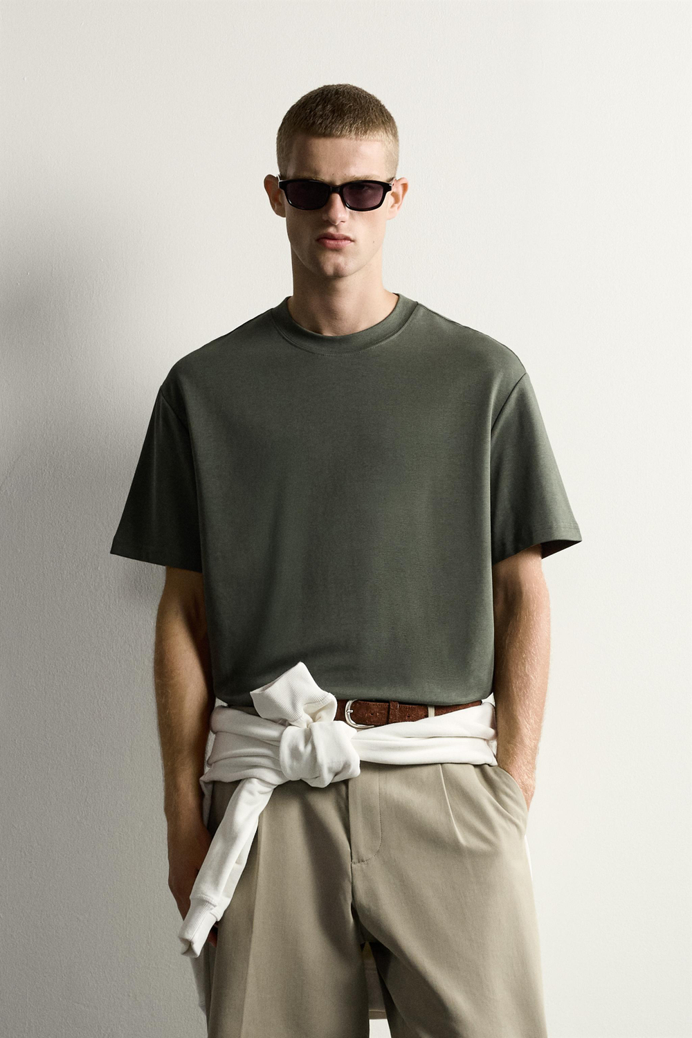 ФУТБОЛКА RELAXED FIT INTERLOCK /04 — ZARA