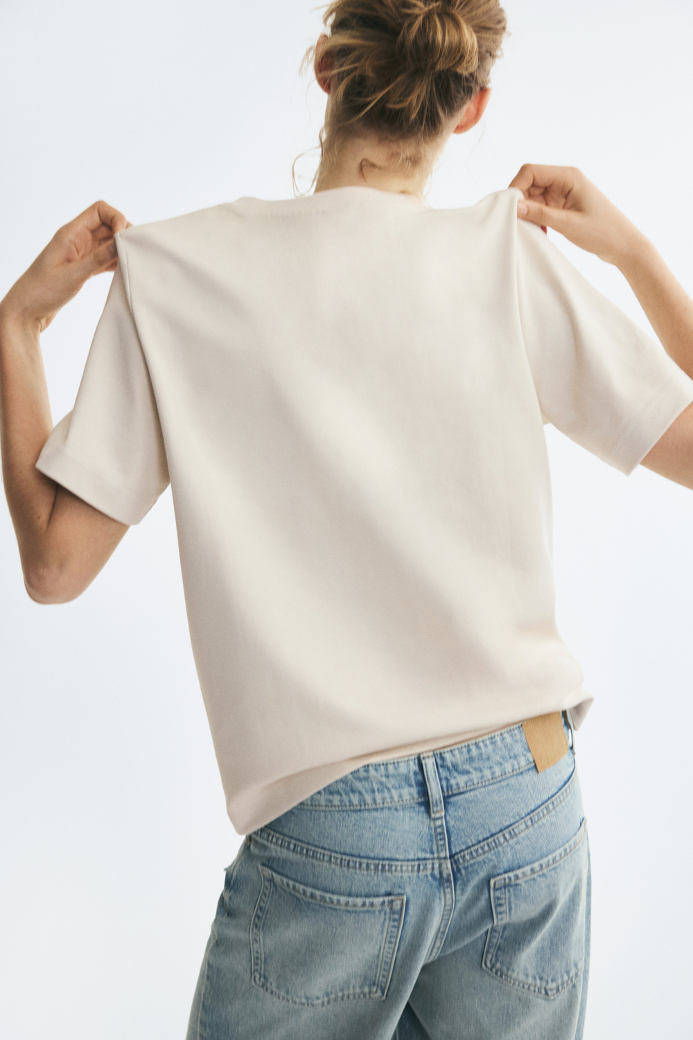 Хлопковая футболка из интерлока - H&M