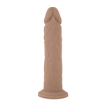 Телесный фаллоимитатор 20,3см на присоске (совместим с Apollo) SilexD Realistic Liquid Silicone Dildo 8" Model 2