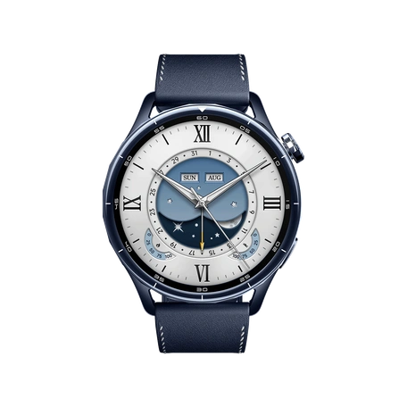 Смарт-часы Xiaomi Watch S5 46mm Ceramic Blue 316L Stainless Steel Case Ceramic Bezel Leather Band Blue 135–205mm