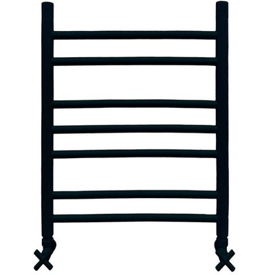 Полотенцесушитель Ника CLASSIC ЛП (Г2) 60/50 RAL9005 черный матовый с вентилями (комплект люкс)*