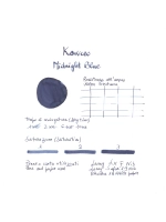 Чернила во флаконе 50 мл KAWECO Midnight Blue (10002192) полночный синий