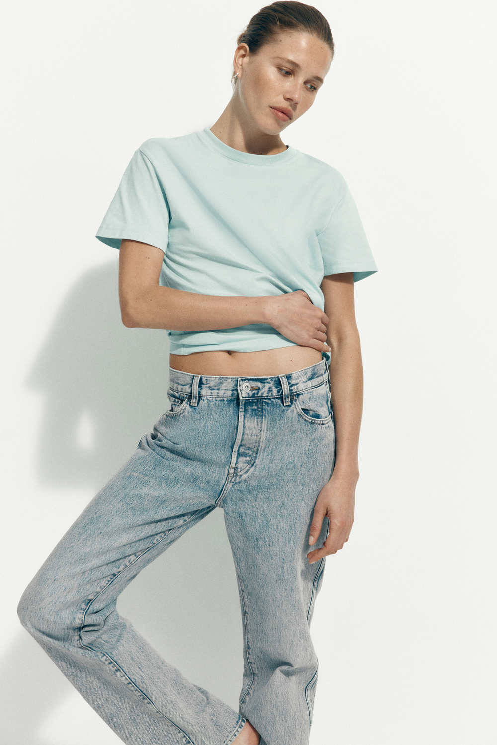 Хлопковая футболка — Чёрный — H&M 0963662