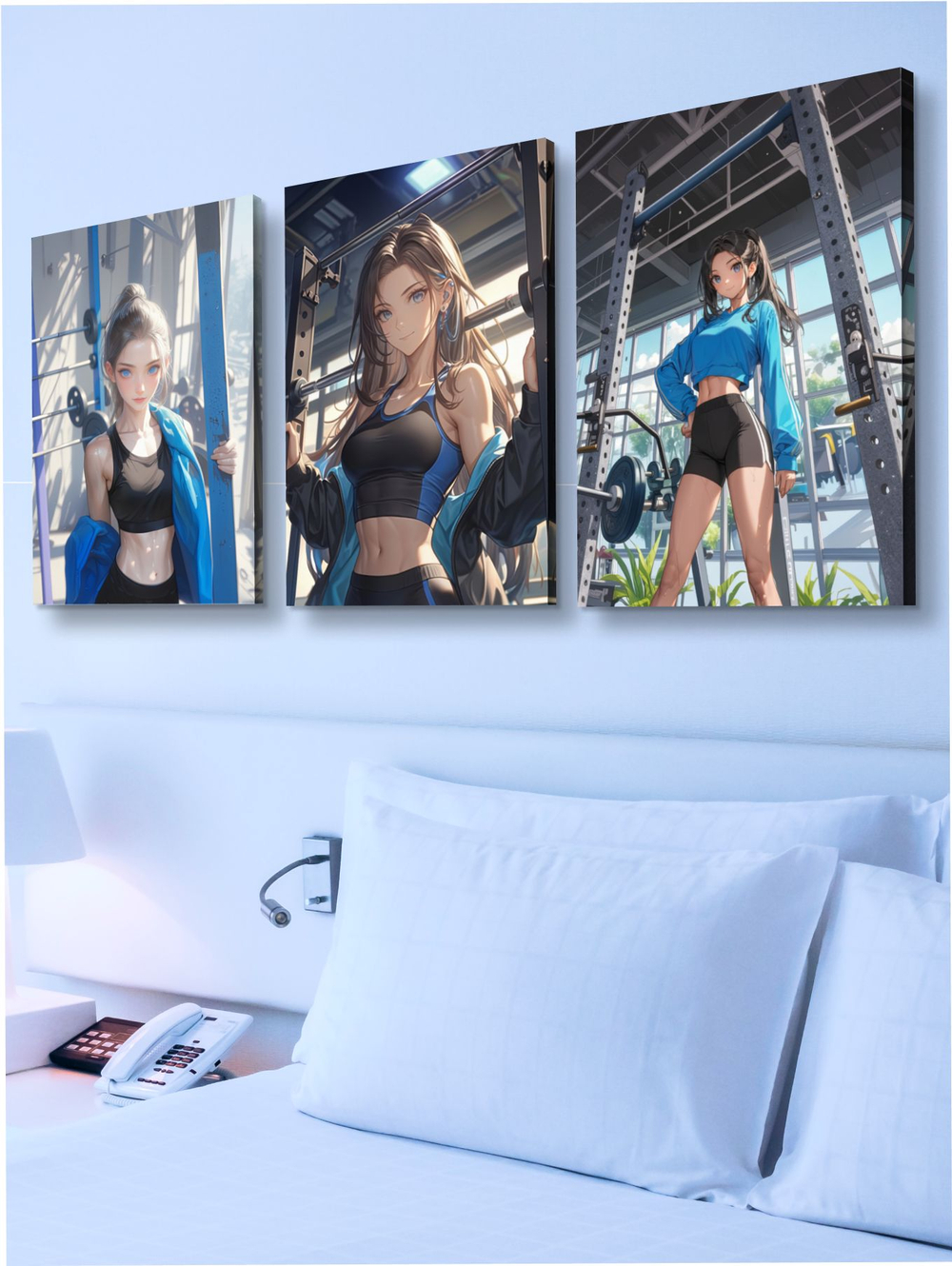 Картина Ночная луна модульная 50x70см 3шт.
