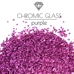Стеклянная крошка Chromic Glass, Purple, 100гр